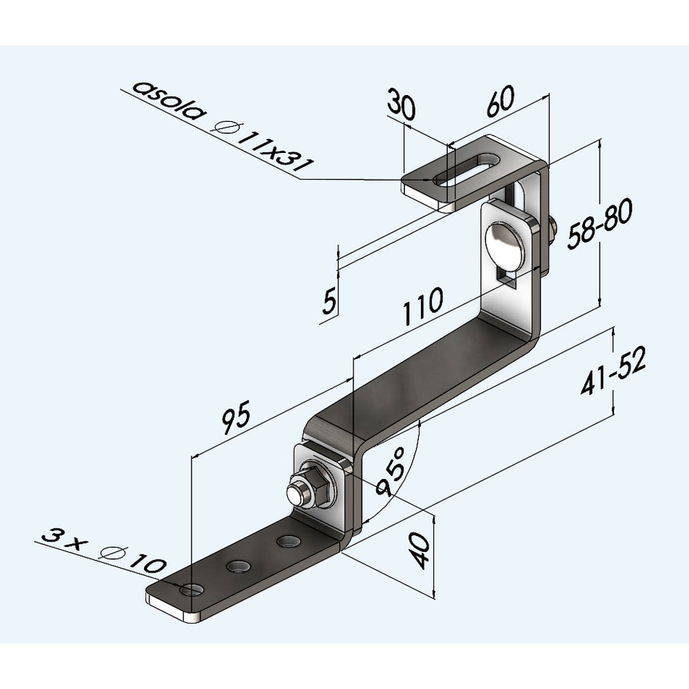 ORBIS ORBOB620261 SS-UX STAF.SEMPL.UNIV.INOX5MM 2REG