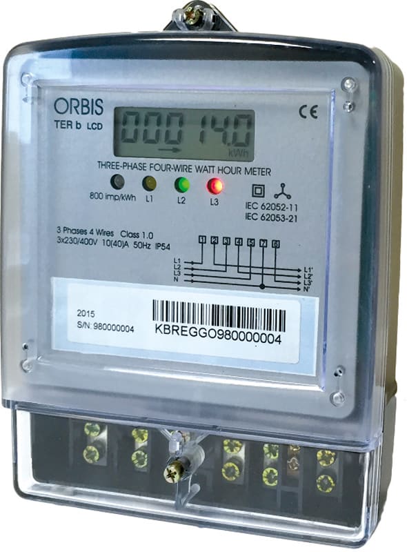 ORBIS ORBOB726001 TER B LCD CONT.TRIFASE MAX60A ENERGIA AT