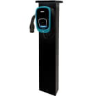 ORBIS - ORBOB900525 COMON UNI Sostegno MONOFACCIALE a colonnina in metallo per le stazioni di ricarica VIARIS UNI, colore NERO, altezza 1500mm