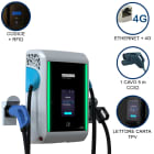 ORBIS - ORBOB94G5C042T0 VIARIS GRAVITY 1CCS40TPVETHG DC FAST CHARGER 40 kW, 1 uscita: CCS2, Cavo 5m, Ethernet+4G, lettore carte RFID, lettore carta di credito