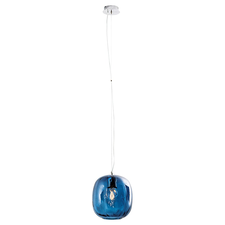 ROSSINI RSSOBA101BLU SOSPENSIONE IN VETRO BLU E27 IP20