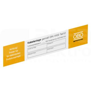 OBO BETTERMANN - OBO7205435 KS-E IT TARGHETTA IDENTIFICAZIONE