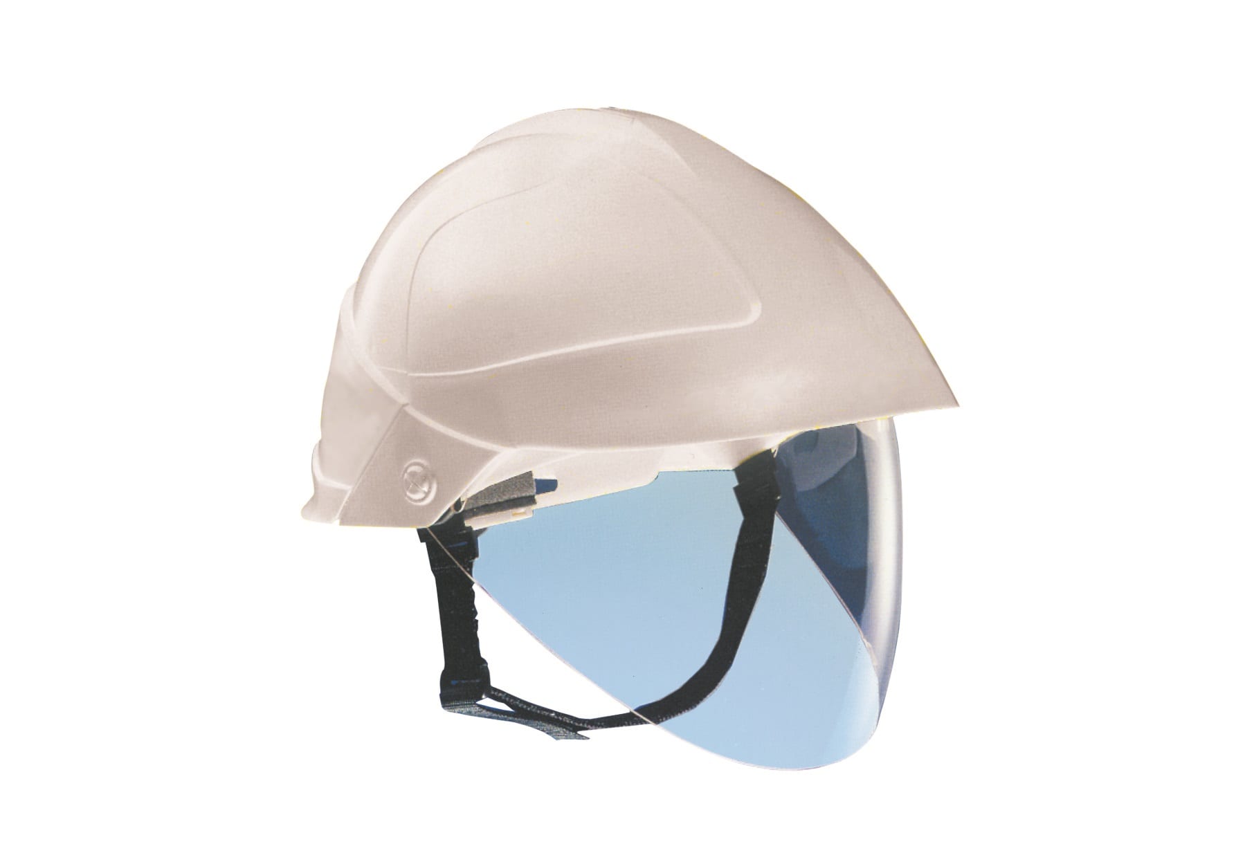 OCMEI SRL OCM5ELMO-185-BL CASCO BIANCO CON VISIERA INCORPORAT