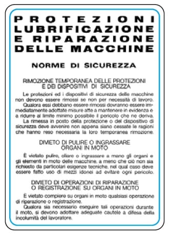 OCMEI SRL - OCM6CR1138 CART.330X470MM PROT.LUBR.RIPA.MACC