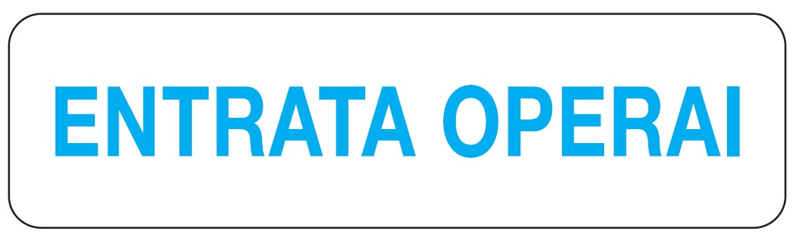 OCMEI SRL - OCM6CR2006 CART.290X80MM ENTRATA OPERAI