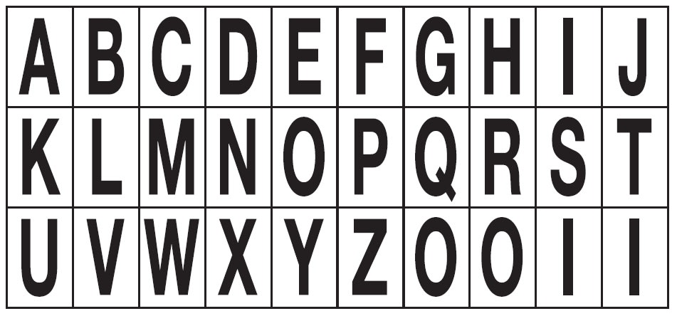 OCMEI SRL - OCM6CR2600-AZ-TN FOGLIO LETT.-NUM. MM 175X80 (CF.10)