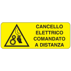 OCMEI SRL OCM6CR452-A CART.PERICOLO F.TO MM 330X125
