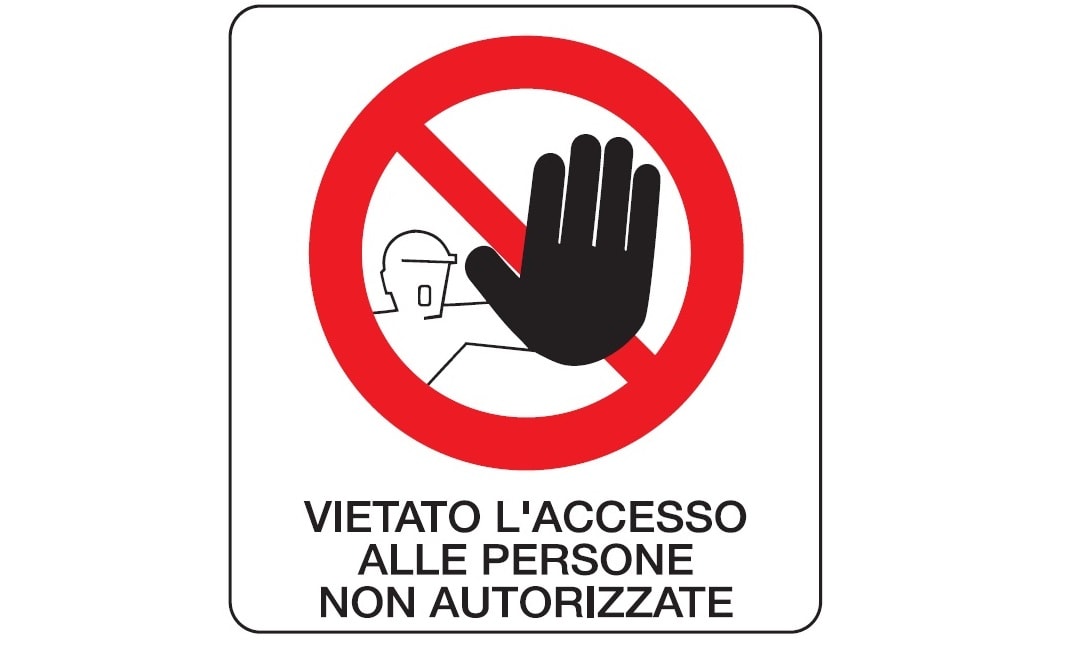 OCMEI SRL - OCM6CR570-B CART.DIVIETO F.TO MM 330X350