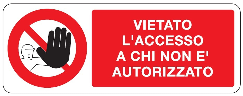 OCMEI SRL OCM6CR718-A CART.DIVIETO F.TO MM 330X125