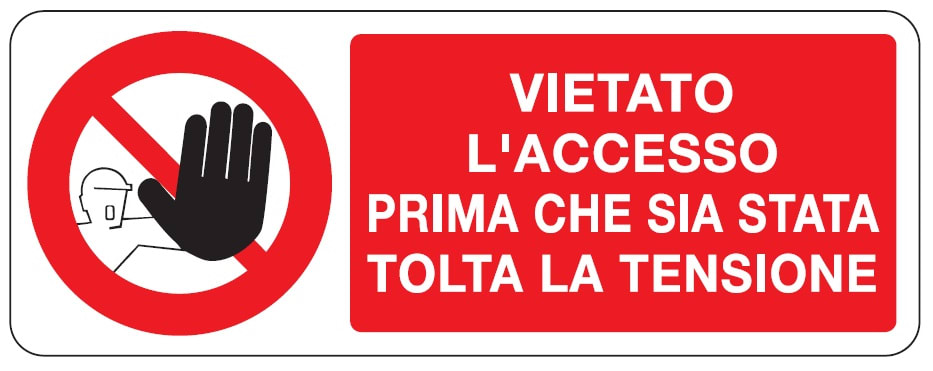 OCMEI SRL OCM6CR722-A CART.DIVIETO F.TO MM 330X125
