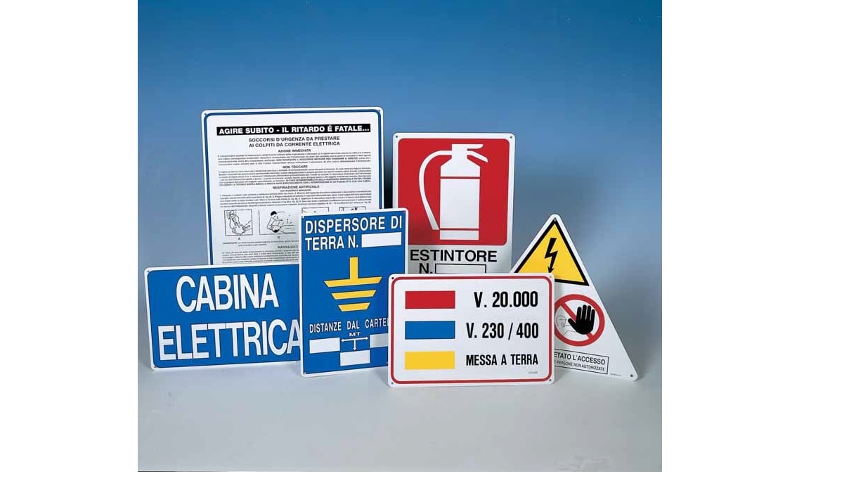 OCMEI SRL OCM6CR8000 KIT CARTELLI PER CABINA 20KV