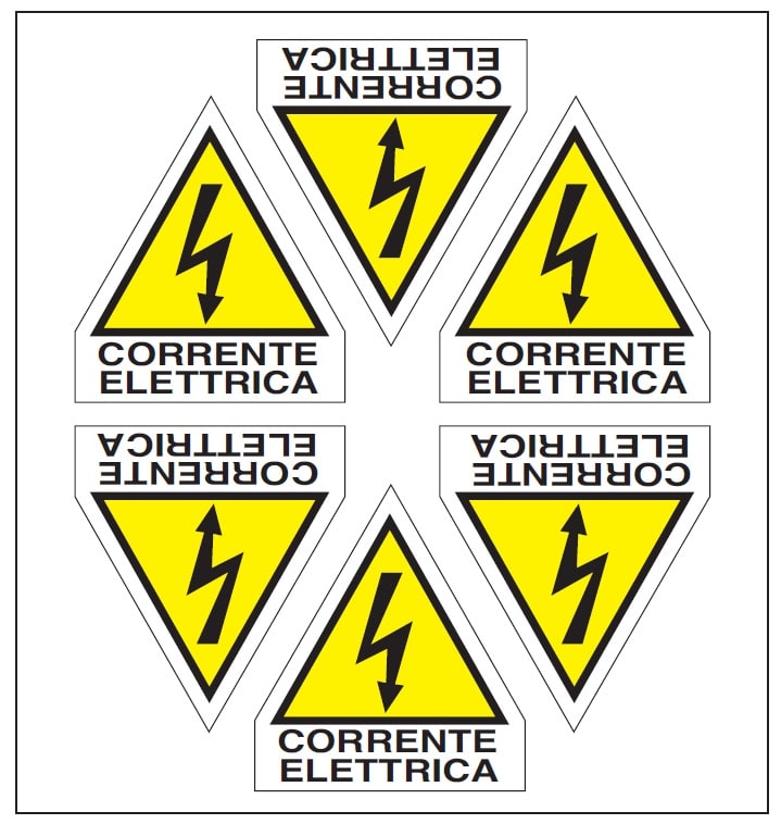 OCMEI SRL OCM6ET2353 CF.10F ETICH. CORR.ELETTR. L.60+15 (6XF)