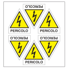 OCMEI SRL OCM6ET2355 CF.10F ETICH. PERICOLO ELET.L.60+15 (6XF