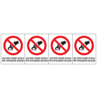 OCMEI SRL - OCM6ET2371 CF.10F ETICH. QUI NO ACQUA 62X80 (4XF)