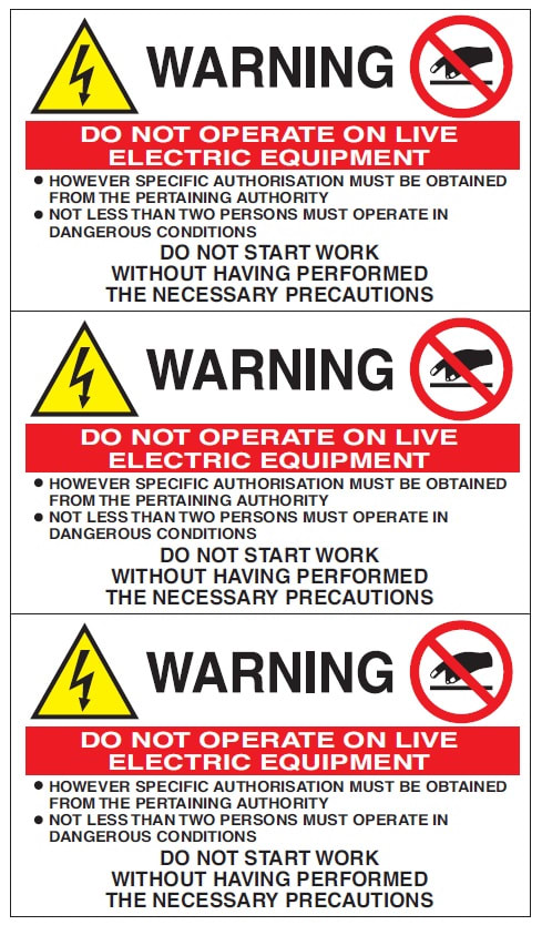 OCMEI SRL - OCM6ET2485-GB CF.10F ETICH.NORME SIC.(IN GB) 3P.F. 120