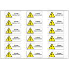 OCMEI SRL OCM6ET2491 CF.10F ETICH. ATTENZIONE PERICOLO (18XF)