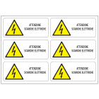 OCMEI SRL - OCM6ET2493 CF.10F ETICH.ATT. SCARIC.ELET 140X60 (6X