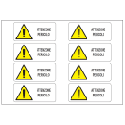 OCMEI SRL - OCM6ET2501 CF.10F ETICH.PERICOLO105X45 (8XF)