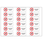 OCMEI SRL - OCM6ET2503 CF.10F ETICH VIETATO SPEGNERE ACQUA (18X