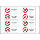 OCMEI SRL - OCM6ET2504 CF.10F ETICH.VIETATO SPEGNERE ACQUA (8XF