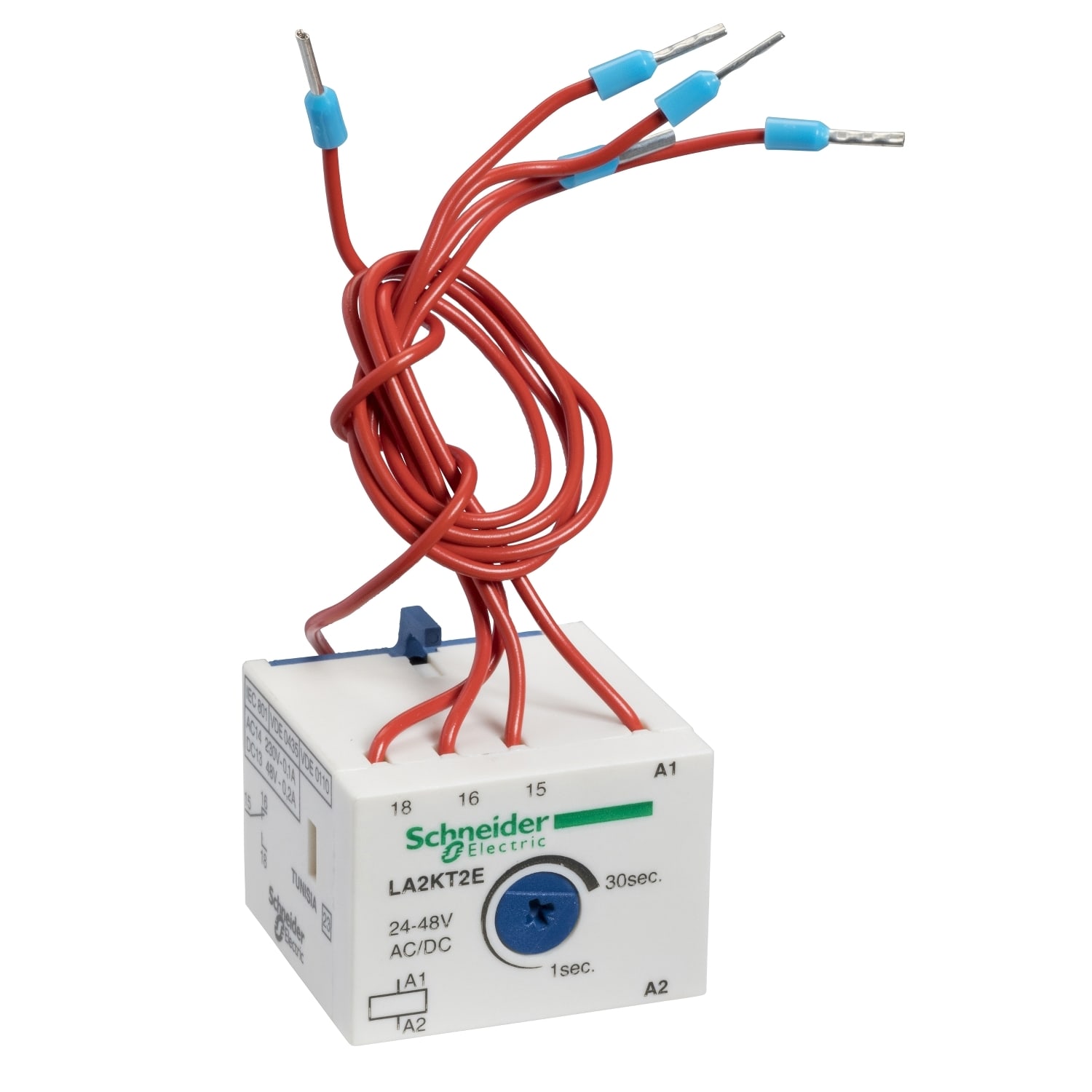 SCHNEIDER ELECTRIC - SNRLA2KT2E Blocco contatti ausiliari TeSys - 1 NO + 1 NC - Precablato