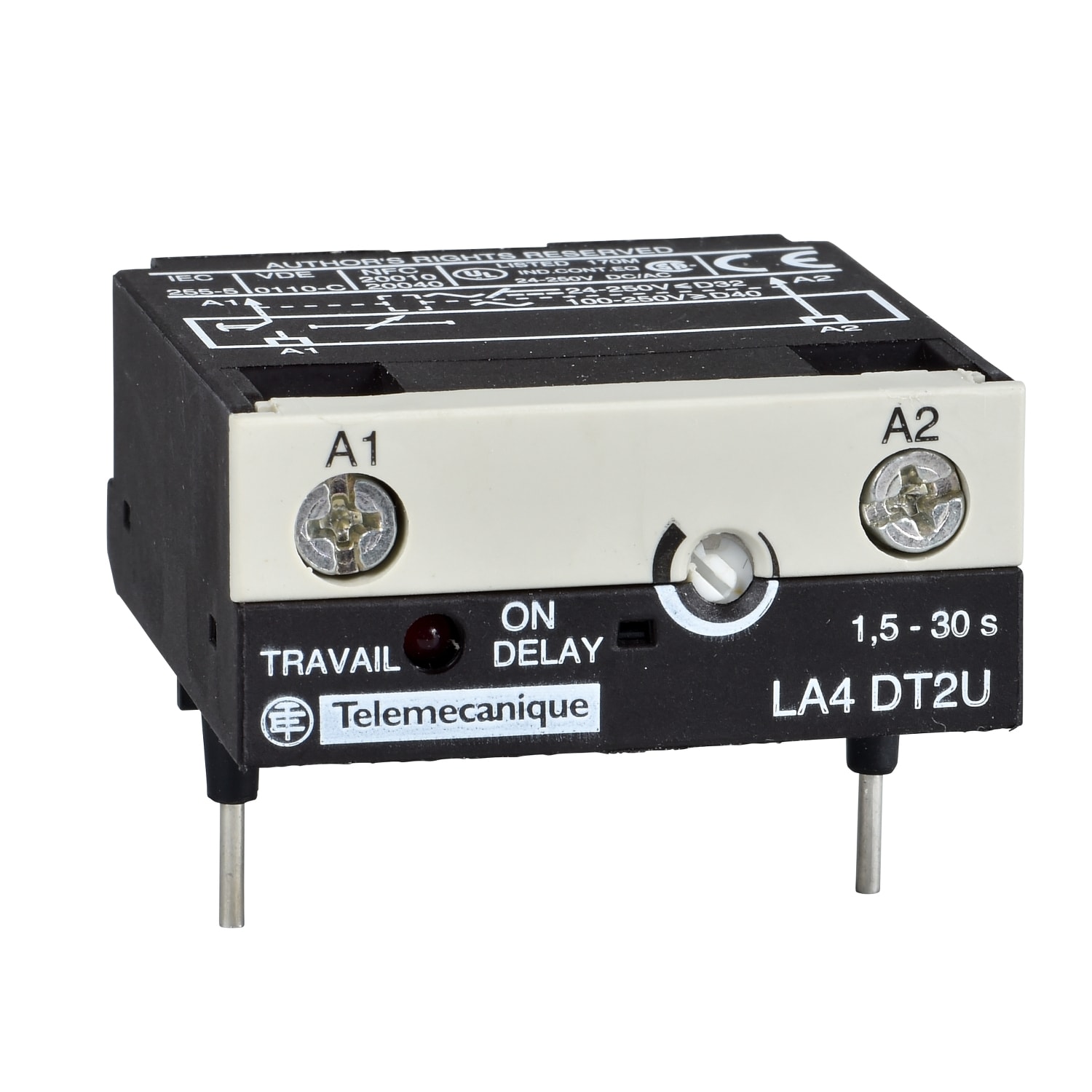 SCHNEIDER ELECTRIC - SNRLA4DT0U TEMPORIZZATORE 0,1-2,5 S