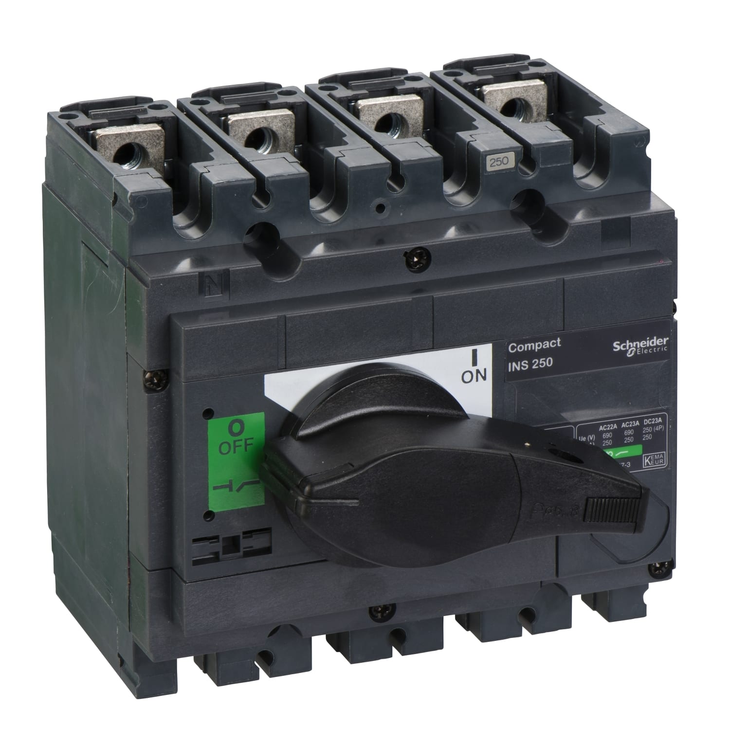 SCHNEIDER ELECTRIC SNR31107 INS250 FISSO ANT 4P MAN NERA