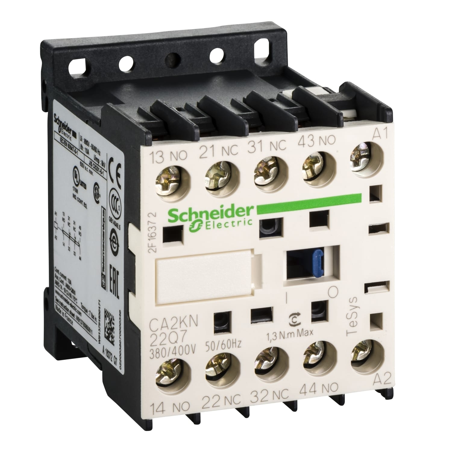 SCHNEIDER ELECTRIC SNRCA2KN22Q7 CONT 2F+2O VIS 380 400V