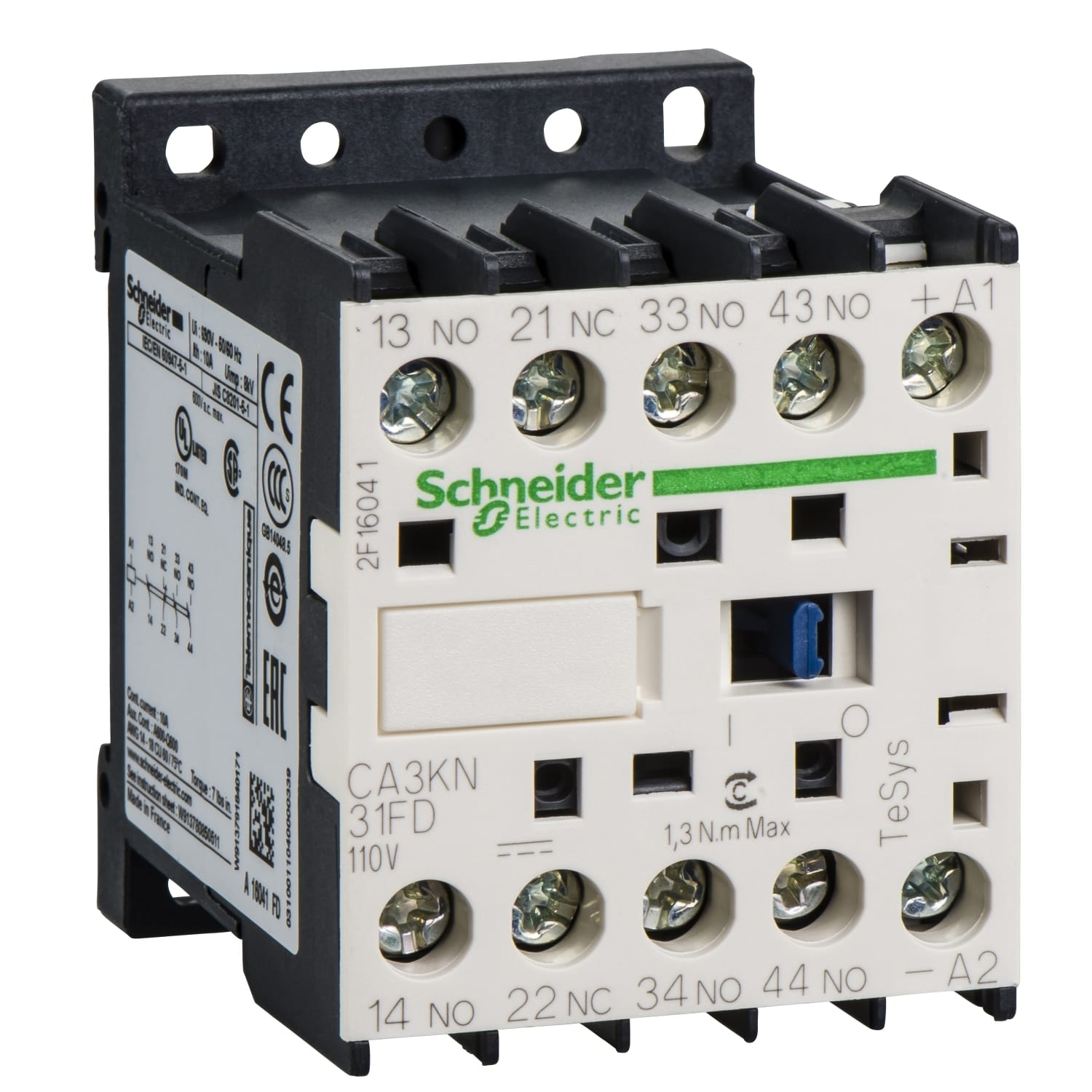 SCHNEIDER ELECTRIC SNRCA3KN31FD CONT.AUX. 3NO+1NC VITE 110V DC