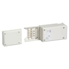 SCHNEIDER ELECTRIC - SNRKNA63AB4 End feed unit, Canalis KNA, 40/63A, right or left mounting, polarity 3L+N+PE/3L+PEN, white RAL9001