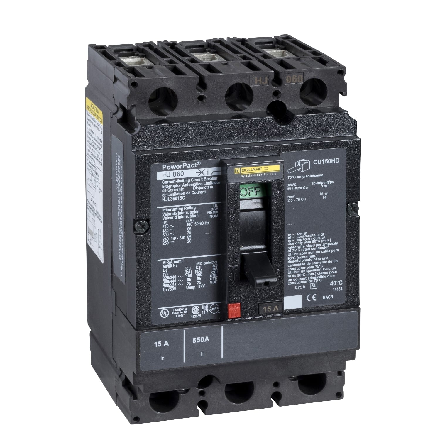 SCHNEIDER ELECTRIC SNRHJL36015C INTERRUTTORE SQD