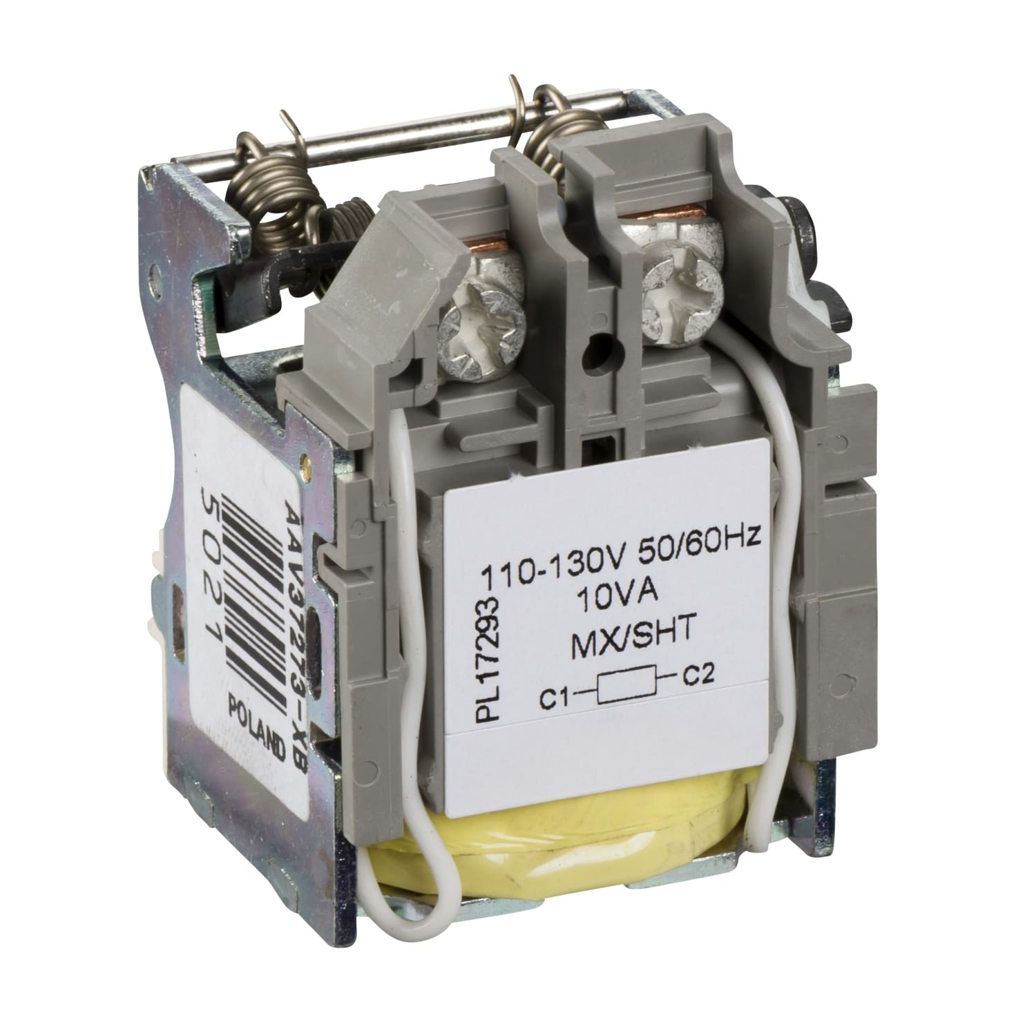 SCHNEIDER ELECTRIC - SNRLV429386 Shunt trip release MX, ComPacT NSX, 110/130VAC 50/60Hz, screwless spring terminal connections