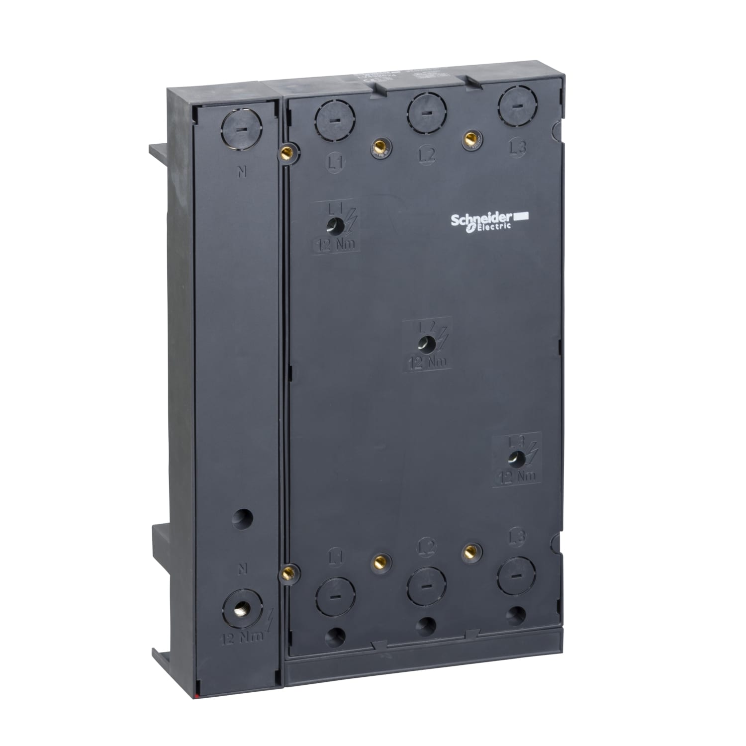SCHNEIDER ELECTRIC - SNRLV432624 PIASTRA COMPACT NSX 400-630 4P IEC/UL PER SBARRE DI DISTRIBUZIONE CON INTERASSE 60