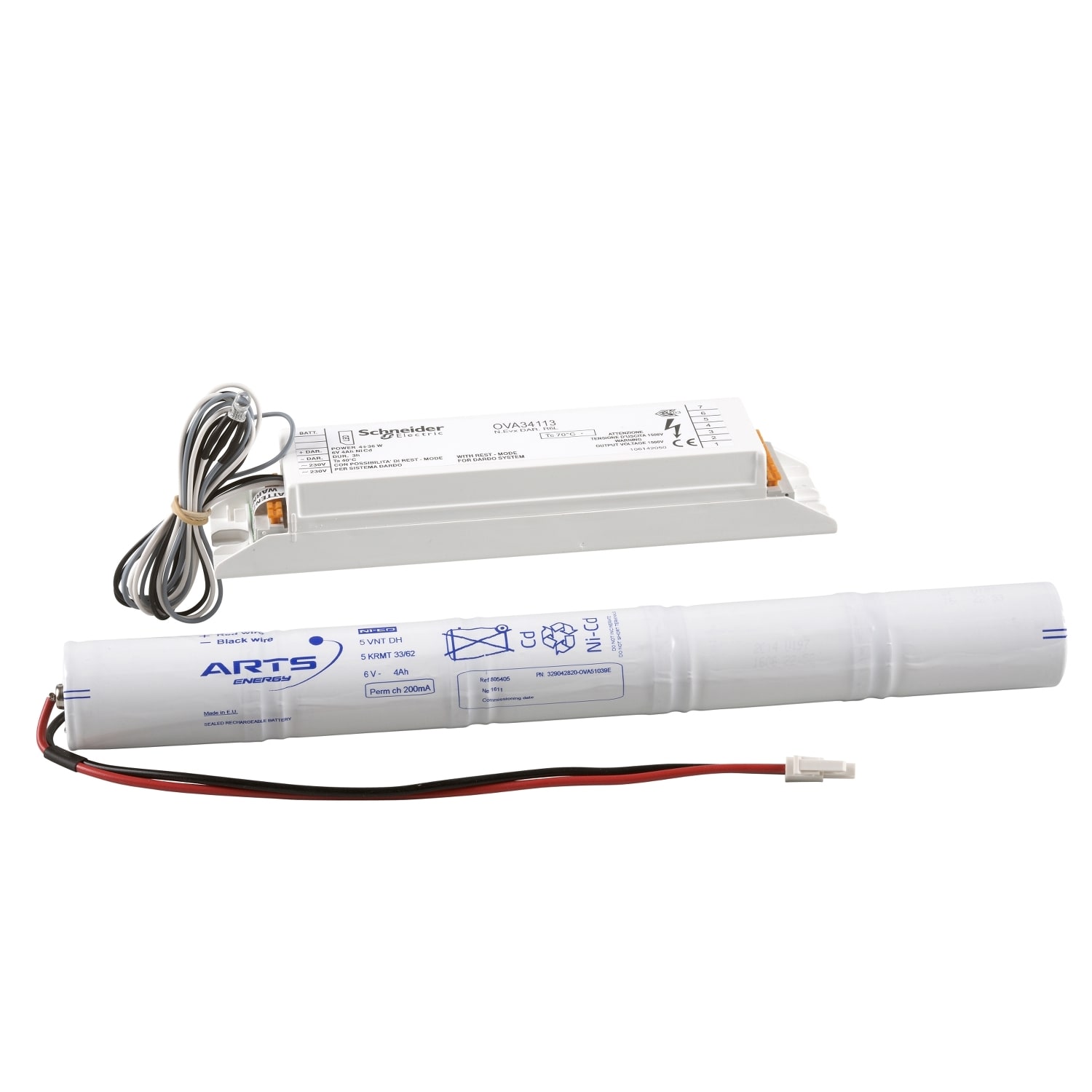 SCHNEIDER ELECTRIC - SNROVA34113 Kit di emergenza fluo-Diagnosi Centralizzata (Dardo)-N.EVX DAR.R6NCL