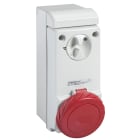 SCHNEIDER ELECTRIC - SNR83085 Wandsteckdose verriegelt, 16A, 3p+E, 380