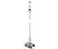 PERFORMANCE IN LIGHT - PRI310801 Rosone metallico sferico con foro, cavo in acciaio Ø 1,5 mm lunghezza 1,5 m con estremità sferica, con tenditore automatico