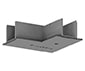 PERFORMANCE IN LIGHT PRI310683 OTR RECESS COVER L-FEED S-9011-R/6-G