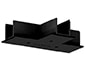 PERFORMANCE IN LIGHT PRI310690 OTR RECESS COVER T-FEED S-9013-R/6-B
