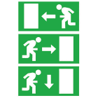 SCHNEIDER ELECTRIC - SNROVA53200 3 Pittogrammi Destro, Sinistro, Basso, Rilux LED T5, Accessorio di segnalazione