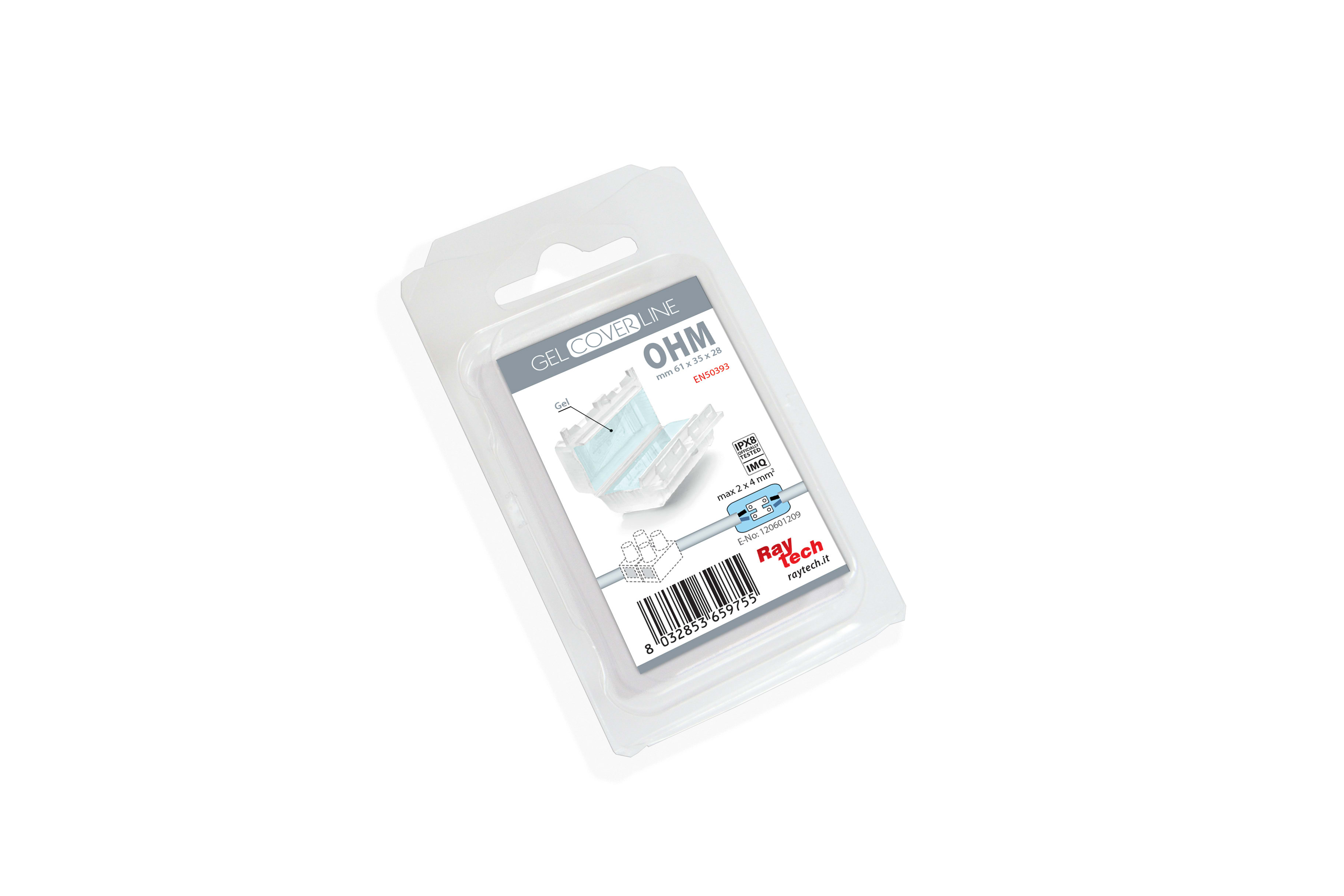 RAYTECH SRL RYTOHM OHM BLISTER GEL COVER PER MORSETTI (1 PZ