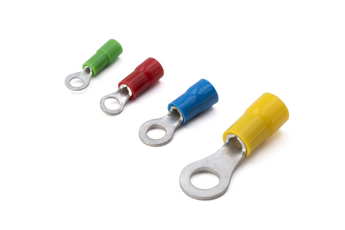 CEMBRE SPA - CEMVP-M6 CAPOCORDA AD OCCHIELLO, PREISOLATO IN POLICARBONATO, VERDE, PER CONDUTTORI IN RAME, HALOGEN FREE, VITE 6mm SEZIONE 0,2-0,5 mmq