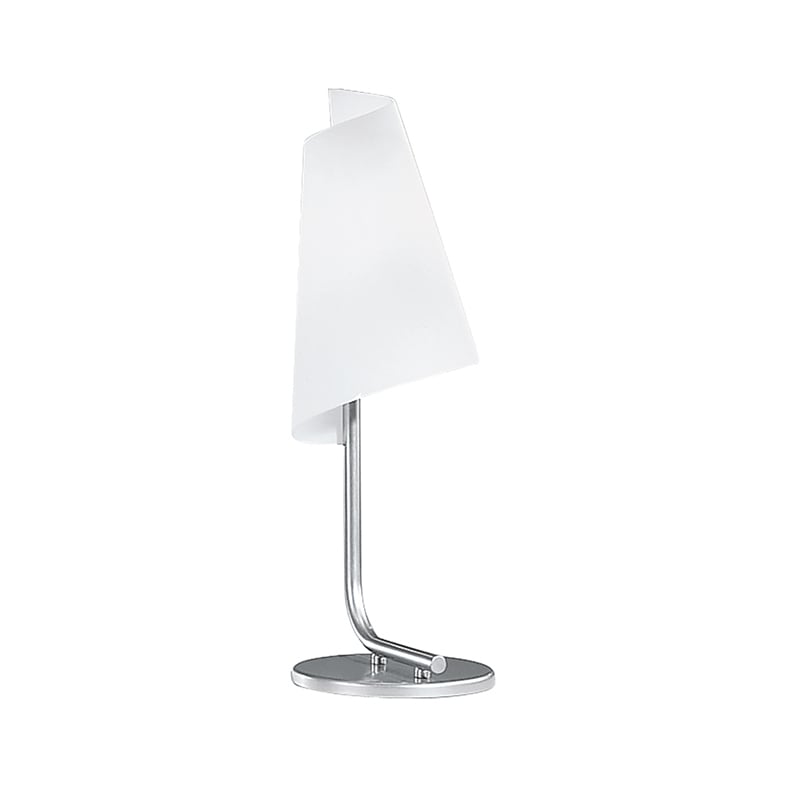 ROSSINI RSSP.3865-40 LAMPADA DA TAVOLO ANODIZZATA/VETRO BIANC