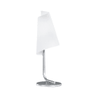ROSSINI RSSP.3865-40 LAMPADA DA TAVOLO ANODIZZATA/VETRO BIANC