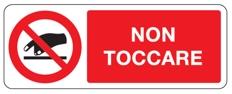 OCMEI SRL OCMP010-779-A CART.350X125MM VIETATO TOCCARE