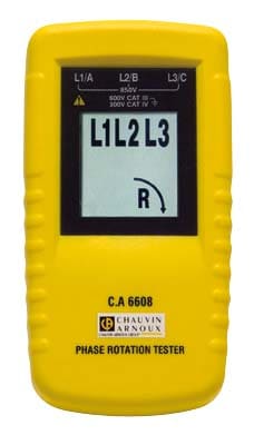 A.M.R.A. SPA - AMRP01191304A CHAUVIN ARNOUX CA 6608 TESTER ROTAZIONEF