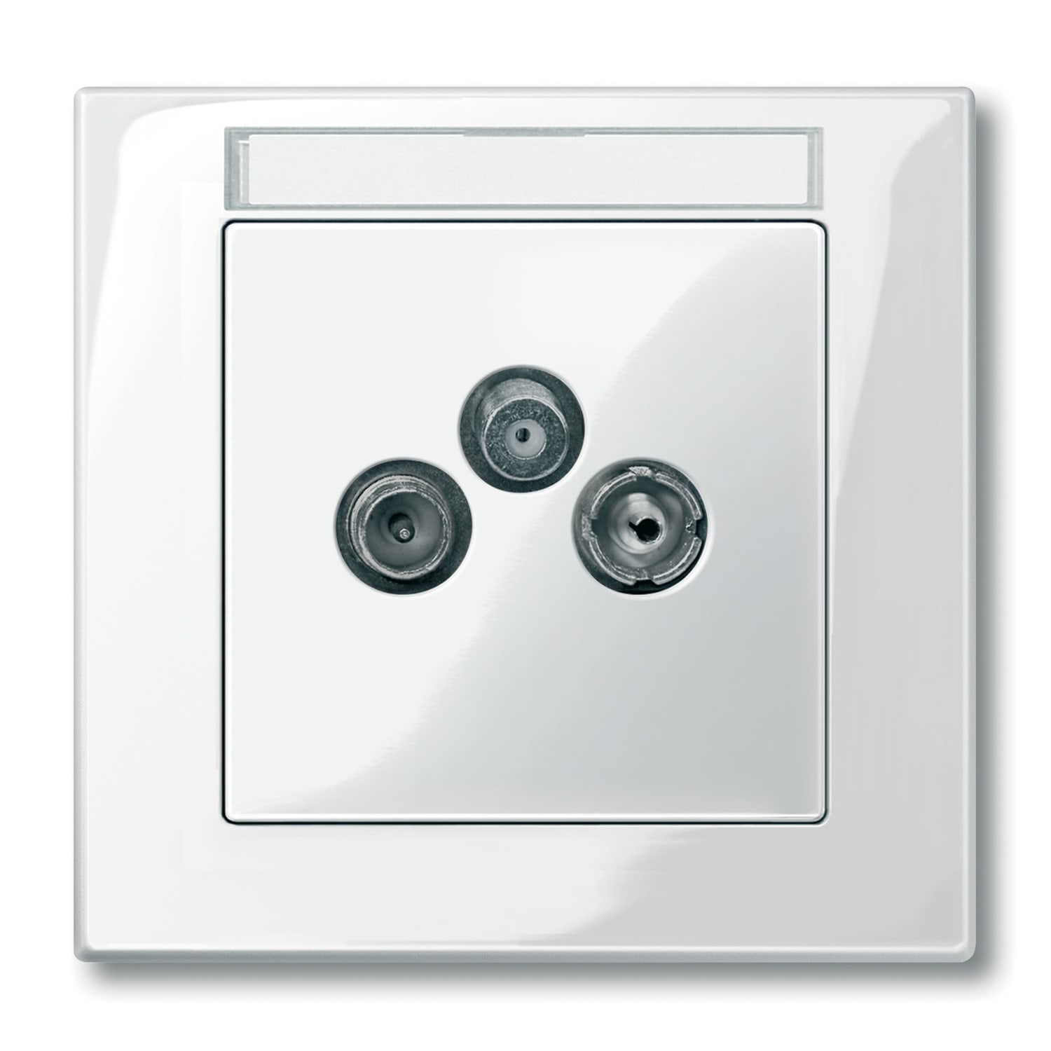 SCHNEIDER ELECTRIC - SNRMTN296719 Piastr.centr.prese antenne bianc