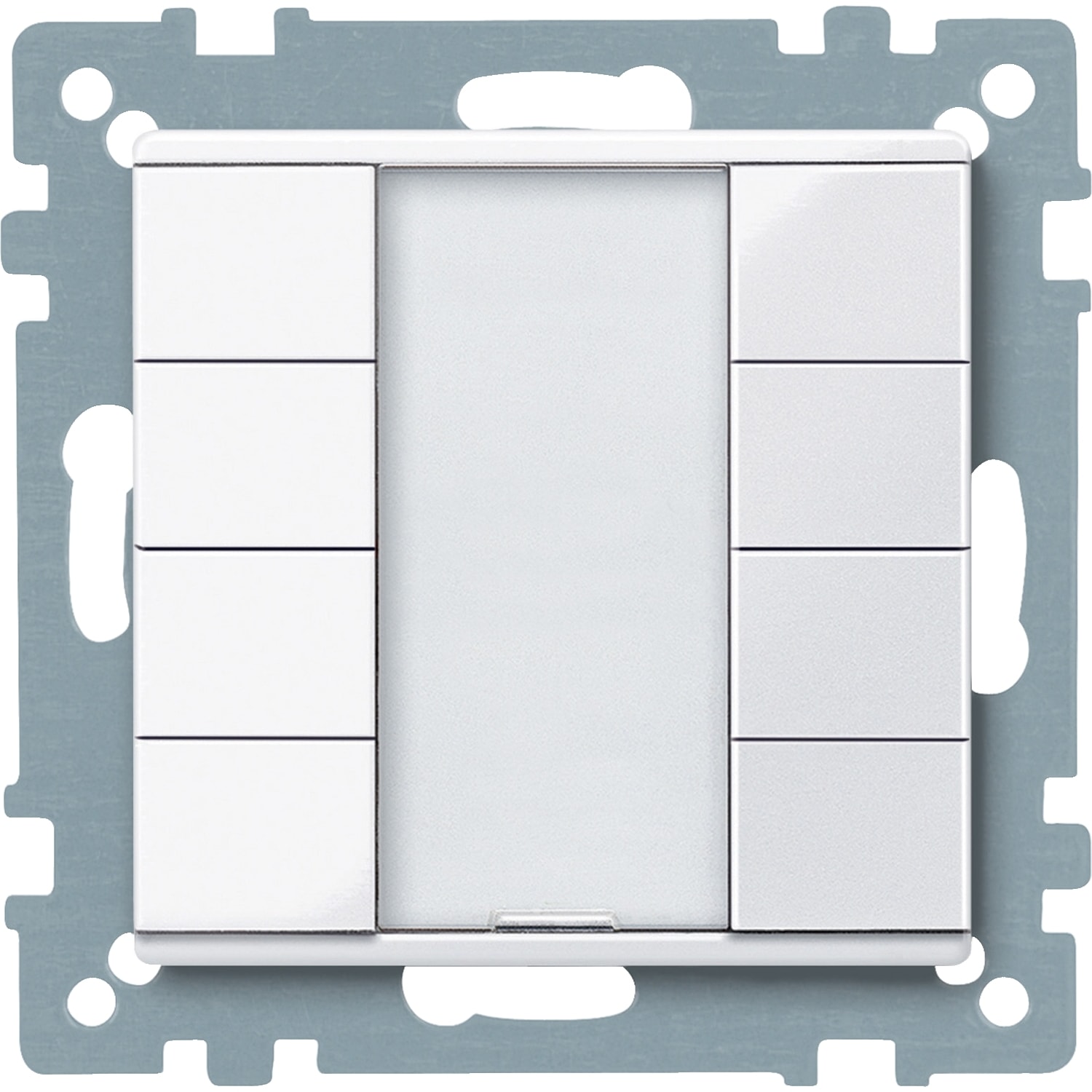 SCHNEIDER ELECTRIC - SNRMTN617425 Pulsantiera multifunzione quadrupla plus, bianco attivo, SystemM