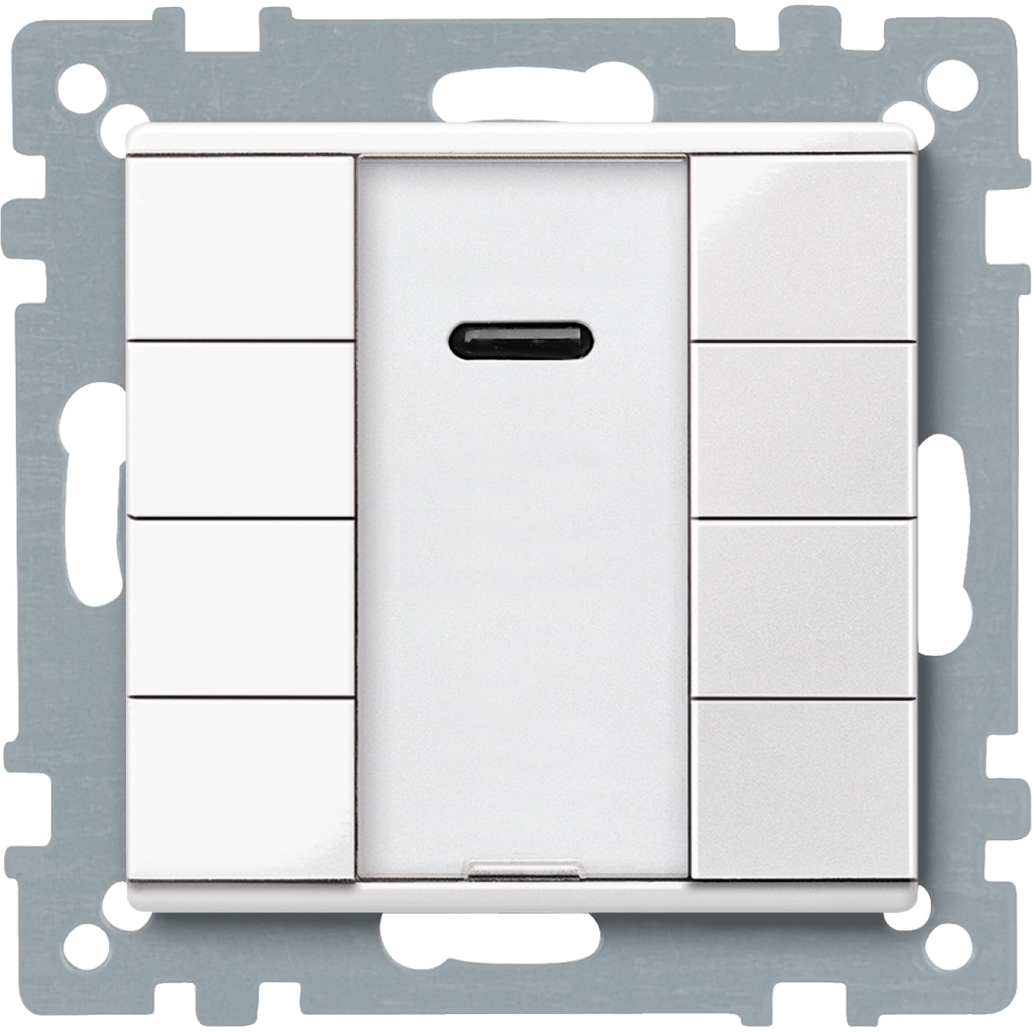 SCHNEIDER ELECTRIC - SNRMTN617519 Pulsantiera multifunzione quadrupla con IR plus, bianco polare, SystemM