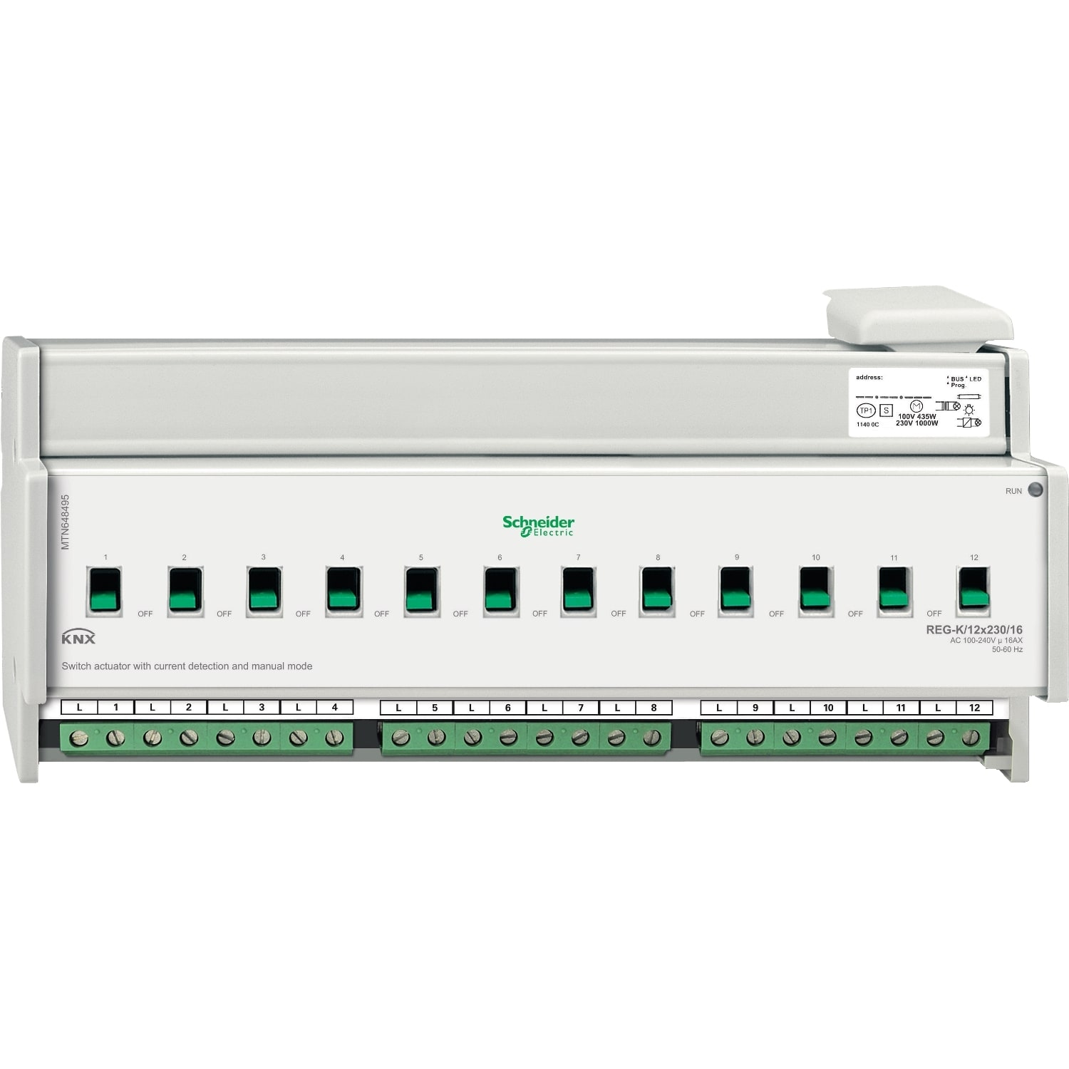 SCHNEIDER ELECTRIC SNRMTN648495 ATT.COMM.KNX REG-K/12X230/16 RIL.COR