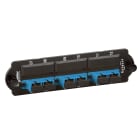 SCHNEIDER ELECTRIC - SNRACTFM1UF2SC3PSM Piastra con 3 bussole SC duplex colore blu per fibre monomodali OS1/OS2